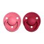 Bibs De Lux dudlíky z kaučuku 2 ks - Coral / Ruby - Velikost: Velikost 2 (6 - 18 měsíců)
