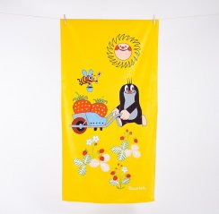 Matějovský - Dětská plážová osuška Krtek zahradníkem 70x150 cm
