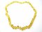 Jantarový náhrdelník pro ženy - Citronové, kulaté, leštěné kamínky
