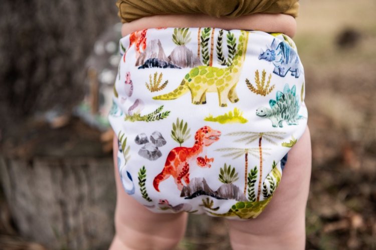 Thirsties Newborn AIO na PAT - Dino rawr