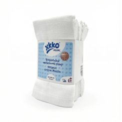 Dětské pleny z biobavlny XKKO Organic 60x60 Staré časy - Bílé
