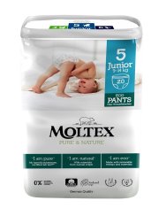 Moltex Pure & Nature Natahovací plenkové kalhotky Junior 9-14 kg (20 ks)