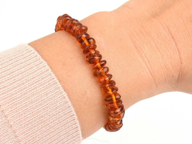 Jantarový náramek pro ženy - Koňakový jantar
