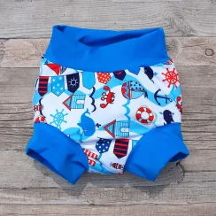 Swim nappy klasické polyesterové plavky - Námořnické