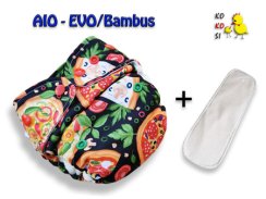 Kokosi AIO One size Evo/Bambus - Pizza