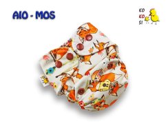 Kokosi AIO Mini One size Ko-Bamboo - Lišky