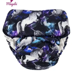 Magabi PUL SIO Comfort cover Side snaps OS (5-15 kg) - Unicorns black
