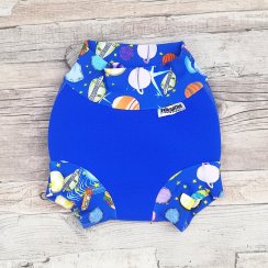 Swim nappy kojenecké neoprenové plavky - Modré s vesmírem