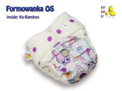 Kokosi kalhotková plena One Size s vkládačkou - Sovy