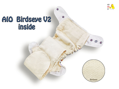 Kokosi AIO One size Birdseye - Rosarium