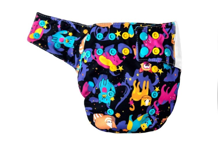 Mommy Mouse AIO plena One size - Sleeping cats