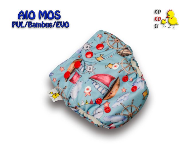 Kokosi AIO Mini One size Evo/Bambus - Lodičky