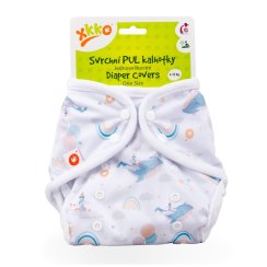 XKKO Svrchní PUL kalhotky One Size - Sky whale