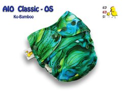 Kokosi AIO One size Ko-Bamboo - Mořské řasy