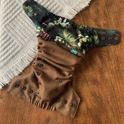 Woolberry Merino wool cover Newborn - Pine
