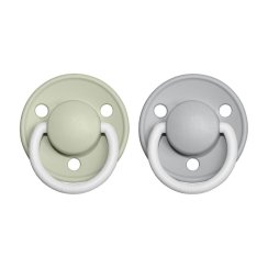 Bibs De Lux dudlíky z kaučuku 2 ks - Sage / Cloud