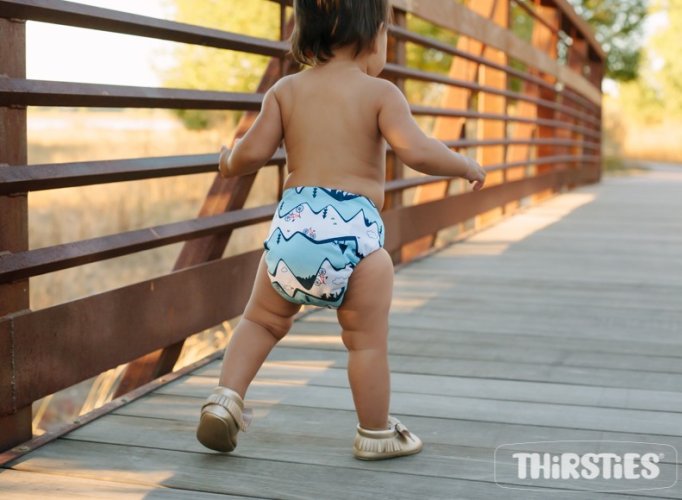 Thirsties One size AIO na PAT - Up and Away