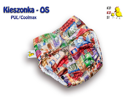 Kokosi kapsová plenka Coolmax One Size - Houses