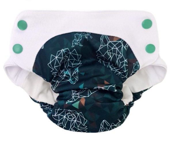 Magabi Tréninkové kalhotky - Velikost: L, Vzor: Wolf origami