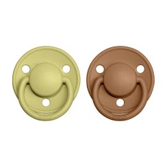 Bibs De Lux dudlíky z kaučuku 2 ks - Meadow / Earth