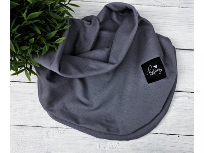 Dětský univerzální nákrčník s patentky - Grey