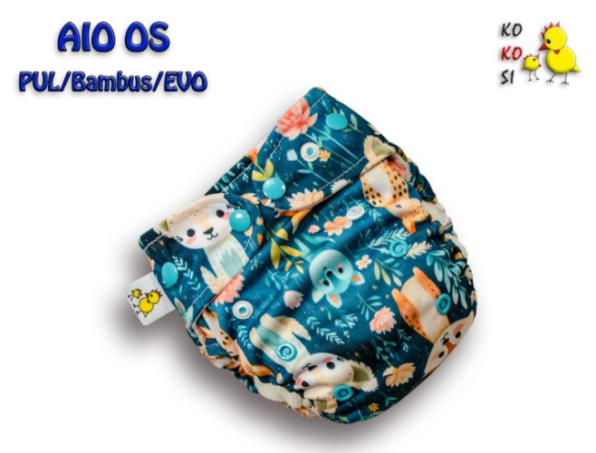Kokosi AIO One size Evo/Bambus - Zvířátka