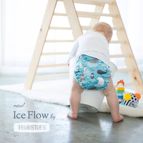 Thirsties Duo Wrap na SZ, size 2 - Ice Flow