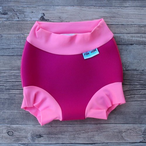 Swim nappy kojenecké neoprenové plavky - Růžové - Velikost: M
