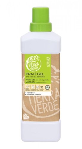 Tierra Verde Prací gel z mýdlových ořechů pro citlivou pokožku 1l