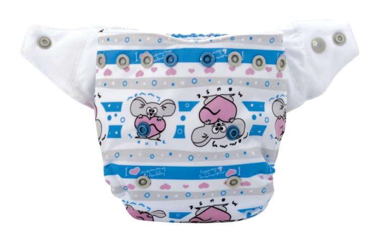 Mommy mouse svrchní kalhotky Newborn - Hearts