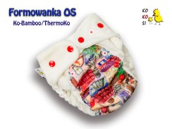 Kokosi kalhotková plena One Size Bambus - Domky