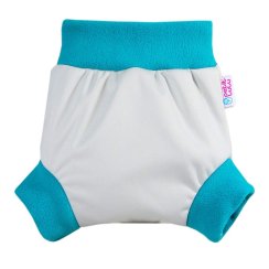 Petit Lulu natahovací Pull-up svrchní kalhotky - Šedé (tyrkys)