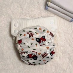 Jooppi kalhotková plena Pants, bambus OS - Traktor