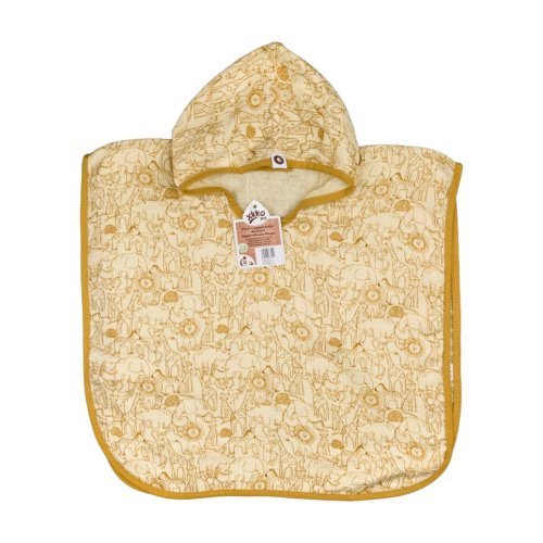 Bambusové pončo XKKO BMB - Safari Honey mustard - Velikost: Velikost 1 ( 1 - 2 roky)