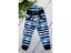 Kulišárny softshellové kalhoty zimní - Blue Bars - Velikost: 86/92