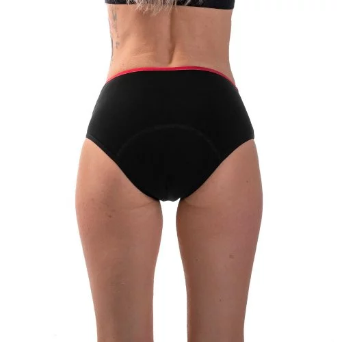 Repetky - Menstruační kalhotky pro slabou a střední menstruaci - merino, vysoký střih - Velikost: M