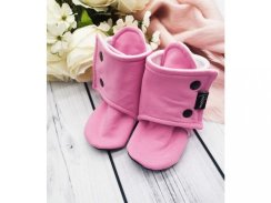 Vysoké capáčky s microfleesem - Light purple