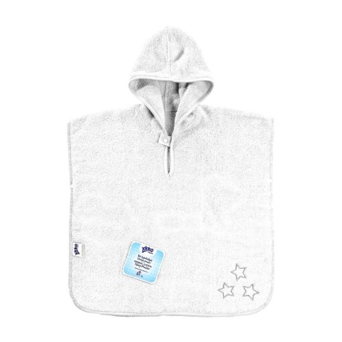 Kikko BIO bavlněné froté pončo XKKO Organic White Stars