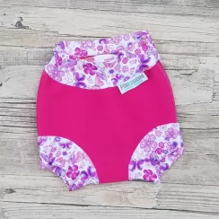 Swim nappy kojenecké neoprenové plavky - Růžové s motýlky