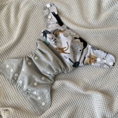 Woolberry SIO Merino wool cover - Cats with grey