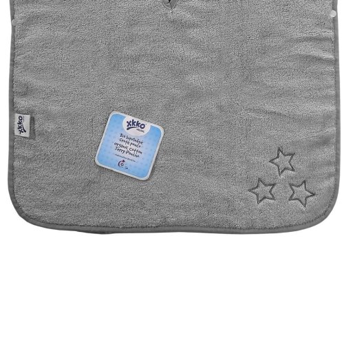Kikko BIO bavlněné froté pončo XKKO Organic Silver Stars
