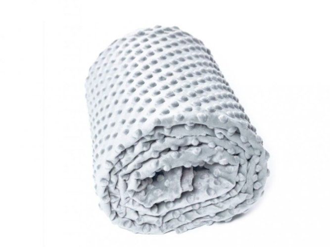 Gadeo deka Minky dots - Grey