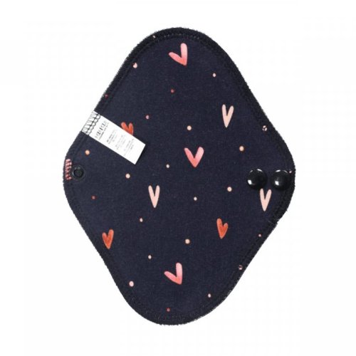 Breberky látková BIO intimka - Džínová srdíčka
