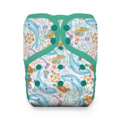 Thirsties Natural One Size Pocket Diaper na PAT - Mermaid Lagoon