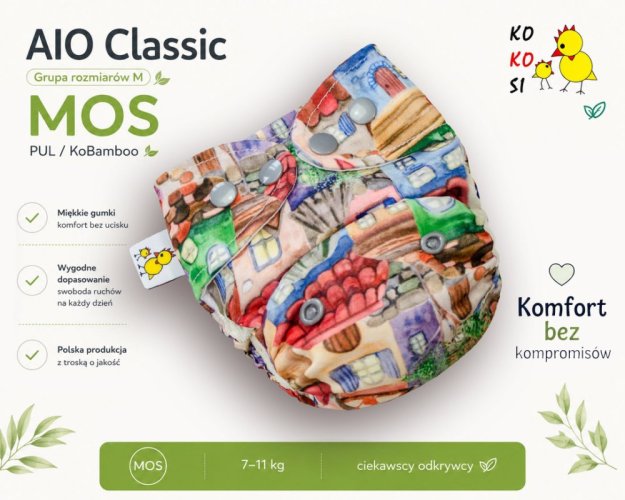 Kokosi AIO Mini One size Ko-Bamboo - Domky