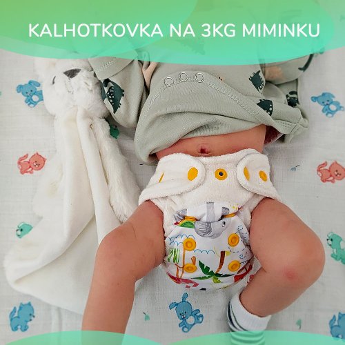 Rasppies kalhotková plena Newborn - Sunflowers