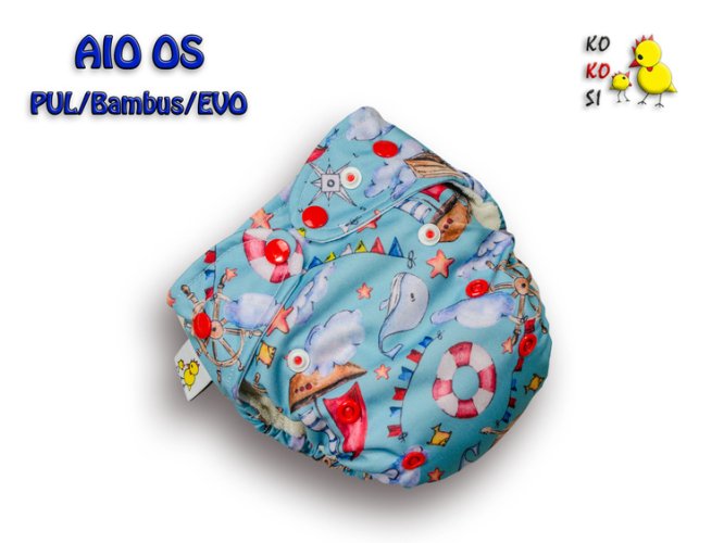 Kokosi AIO One size Evo/Bambus - Lodičky